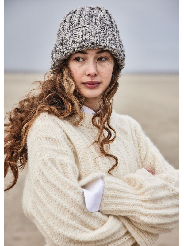 Lana Grossa BONNET EN CÔTES ANGLAISES Cool Merino Print