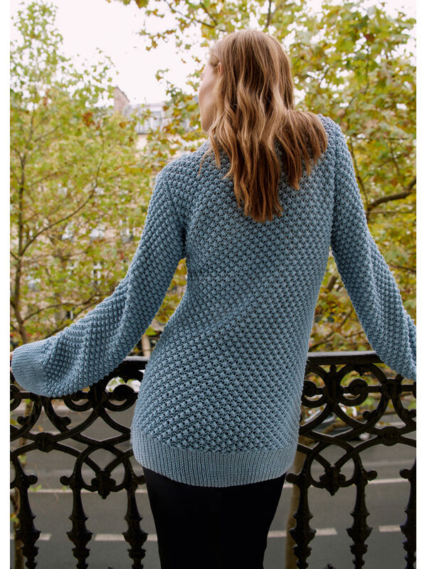 Lana Grossa PULL LONG EN MOTIF À NOPES Dodici