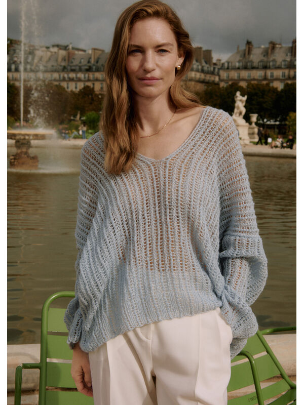 Lana Grossa PULL AVEC ENCOLURE EN V Puno Luce