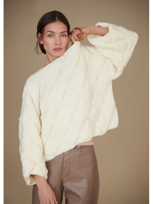 Lana Grossa PULL ENTRELACÉ Cool Merino Big