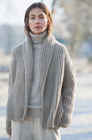 Lana Grossa GILET AVEC UN COL CHÂLE Cool Merino Big