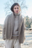 Lana Grossa GILET AVEC UN COL CHÂLE Cool Merino Big
