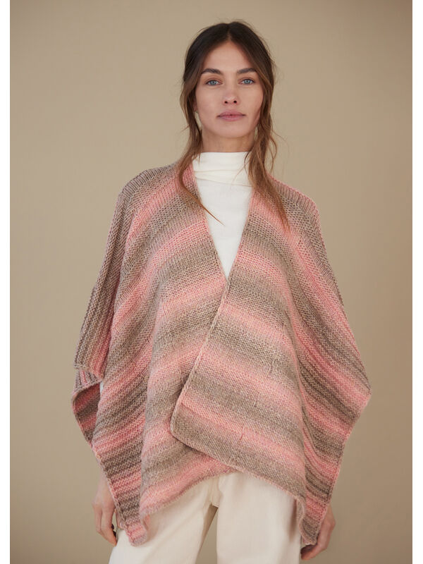 Lana Grossa PONCHO Cool Merino Dégradé