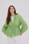 Lana Grossa CARDIGAN AVEC UN COL CHÂLE TOPDOWN Silkhair