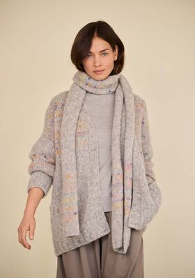 CARDIGAN Alpaca Air II & Cassata de Lana Grossa