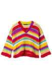 Lana Grossa PULL RAYÉ À DÉCOLLETÉ EN V Basta, Bottoni & Summer Softness