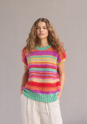 DÉBARDEUR RAYÉ Basta, Bottoni & Summer Softness de Lana Grossa