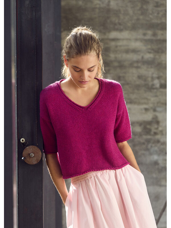 Lana Grossa SHIRT À DÉCOLLETÉ EN V Summer Softness