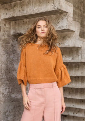 SHIRT À MANCHES BOUFFANTES Summer Softness de Lana Grossa