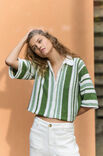 Lana Grossa VESTE POLO À RAYURES Ecopuno
