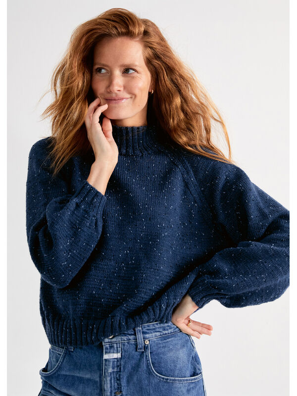 Lana Grossa PULL HANNAH II Cool Wool Big Dots