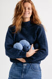 Lana Grossa PULL HANNAH II Cool Wool Big Dots