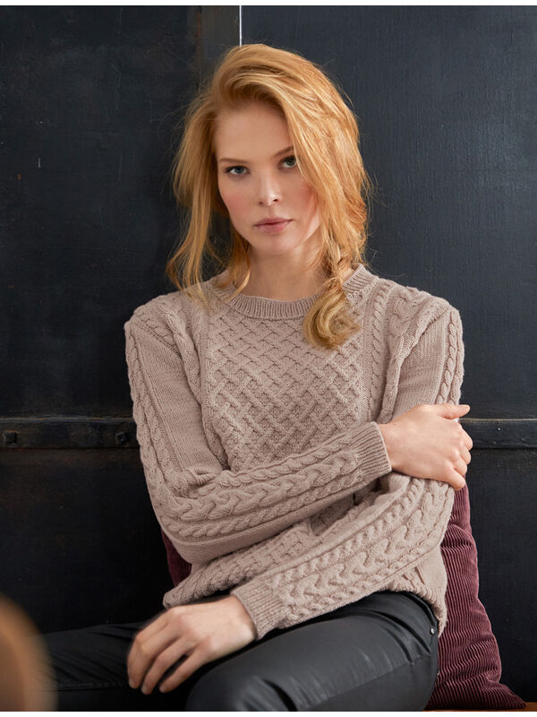 Lana Grossa PULL EN MOTIF TORSADÉ Cool Wool