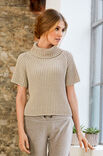 Lana Grossa PULL CÔTELÉ Cool Wool Melange
