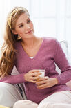 Lana Grossa PULL AVEC UNE ENCOLURE EN V Cool Wool Big Melange