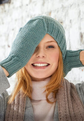 BONNET & MOUFLES Bingo Melange de Lana Grossa