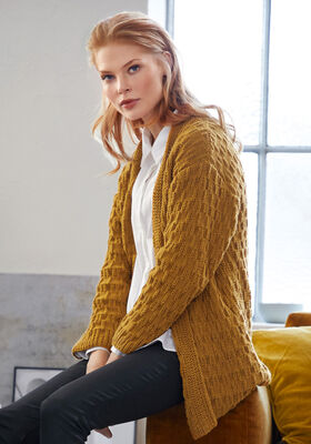 CARDIGAN Cool Wool Big Melange de Lana Grossa