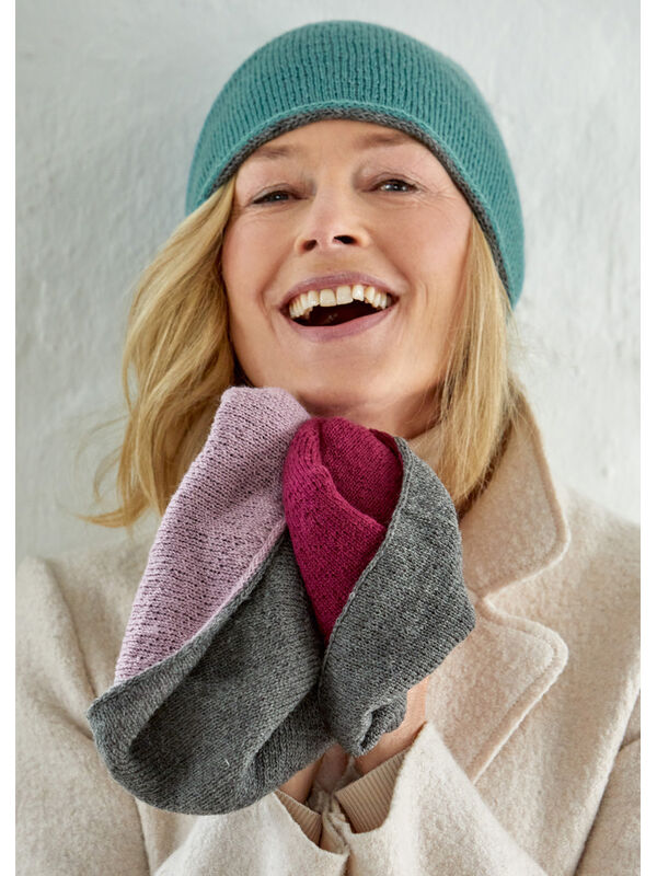 Lana Grossa BONNET RÉVERSIBLE Cool Wool Lace