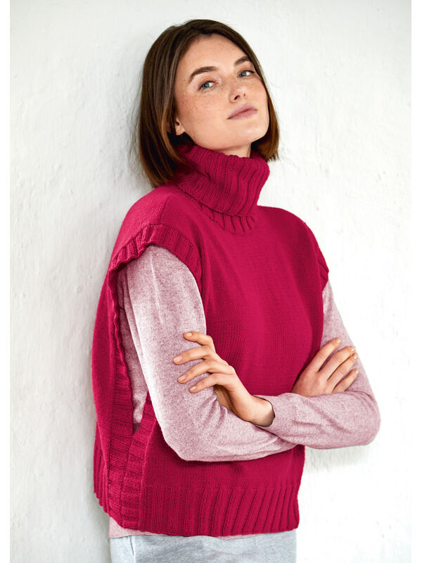 Lana Grossa PULL AVEC UN COL ROULÉ Cool Wool