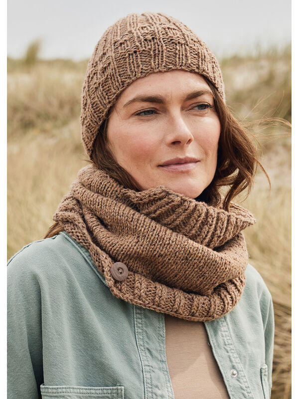 Lana Grossa ÉCHARPE TUBE Landlust Soft Tweed 180 & Cool Wool Lace