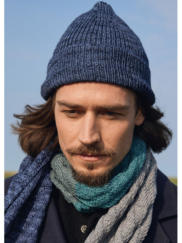 Lana Grossa BONNET EN MOTIF CÔTELÉ Cool Wool Vintage