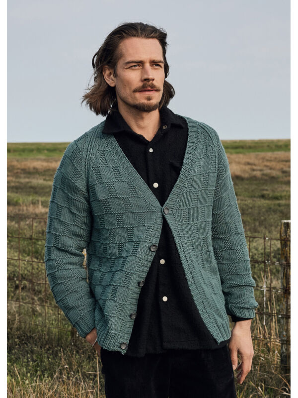 Lana Grossa GILET RAGLAN HOMME Cool Wool Big