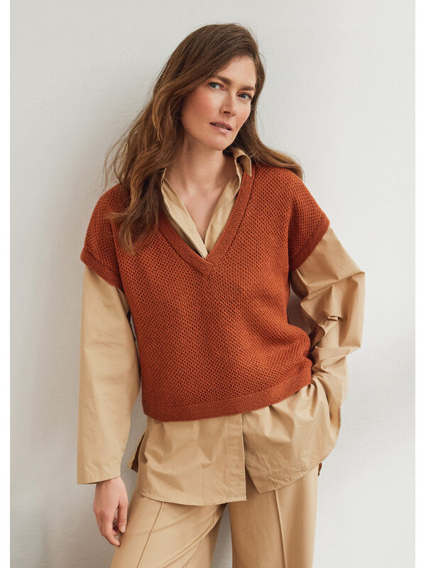 Lana Grossa PULL EN CÔTES ANGLAISES Cool Wool Lace