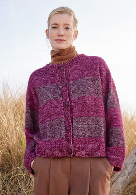 GILET À BLOCS DE RAYURES Cool Wool Vintage & Silkhair de Lana Grossa
