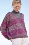 Lana Grossa PULL EN V · Cool Wool Vintage & Silkhair
