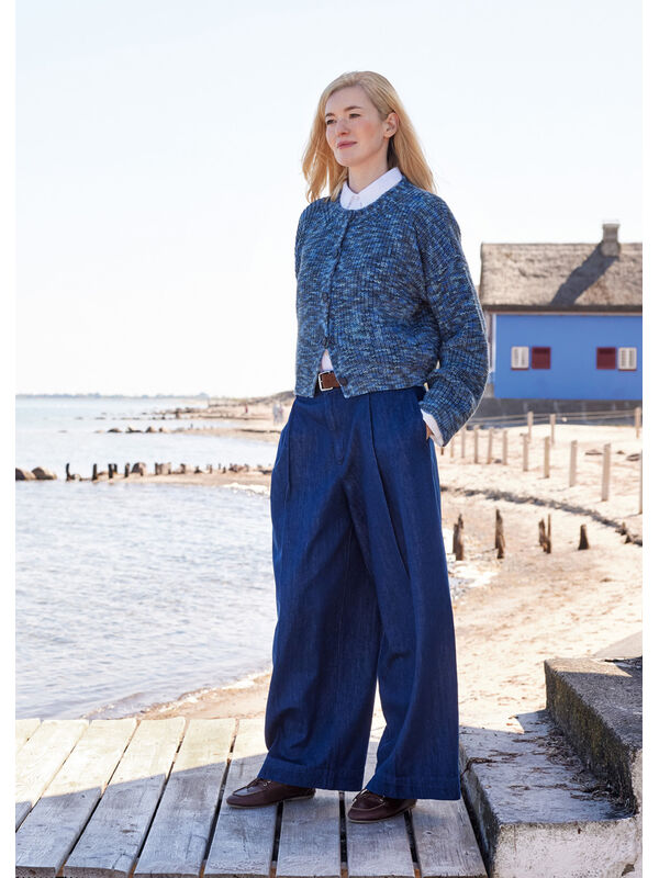Lana Grossa GILET EN FAUSSES CÔTES ANGLAISES Cool Wool Print