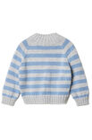 Lana Grossa TOP-DOWN PULL RAYÉ ENFANT Cool Wool Big Mélange