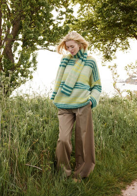 PULL SURDIMENSIONNÉ Cool Wool Lace & Silkhair de Lana Grossa