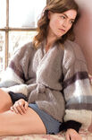 Lana Grossa CARDIGAN KIMONO AVEC DES MANCHES RAYÉES Silkhair