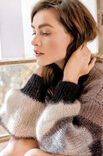 Lana Grossa CARDIGAN KIMONO AVEC DES MANCHES RAYÉES Silkhair