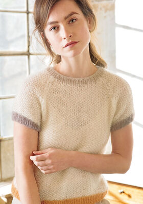 PULL À MANCHES COURTES Silkhair de Lana Grossa
