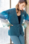 Lana Grossa CARDIGAN KIMONO AVEC DES MANCHES RAYÉES Silkhair