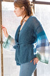 Lana Grossa CARDIGAN KIMONO AVEC DES MANCHES RAYÉES Silkhair