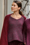 Lana Grossa PULL AVEC UNE ENCOLURE EN V Winter Softness & Silkhair