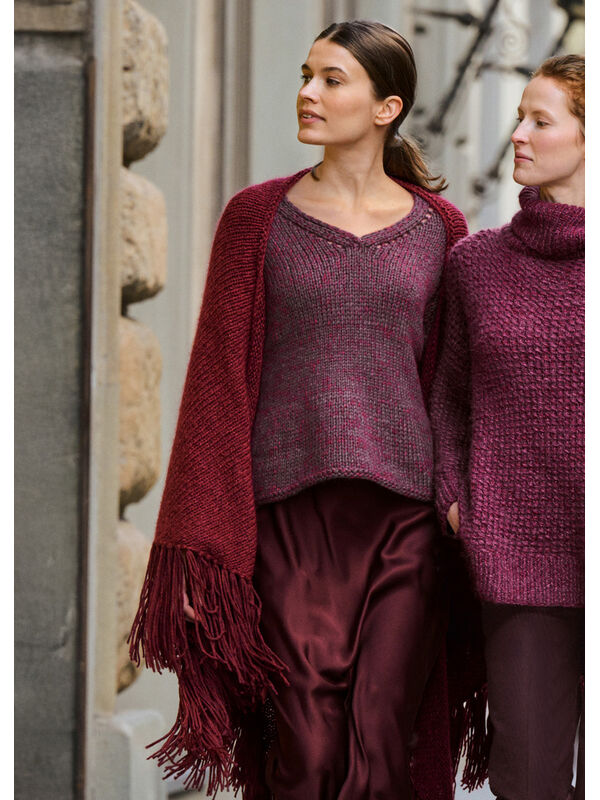 Lana Grossa CHÂLE Silkhair & Alta Moda Alpaca