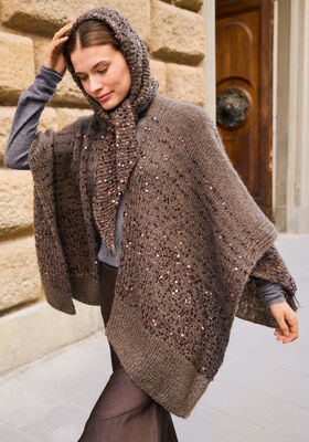 PONCHO Superkid Seta & Cosmo de Lana Grossa