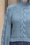 Lana Grossa PULL RAGLAN AVEC DES TORSADES Alta Moda Alpaca