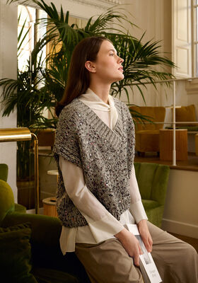 DÉBARDEUR Alta Moda Cashmere 16, Setasuri & Cosmo de Lana Grossa