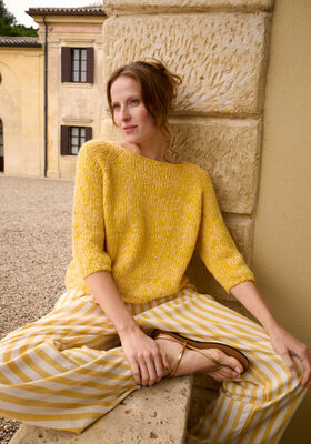 PULL À MANCHES COURTES Summer Softness & Setasuri Pearls de Lana Grossa