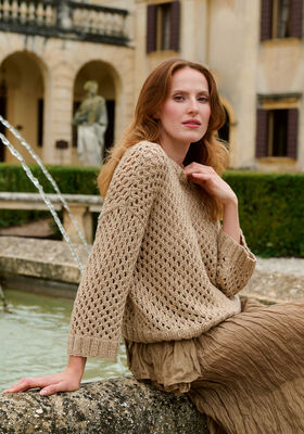 PULL EN MOTIF AJOURÉ Summer Softness & Glamour de Lana Grossa