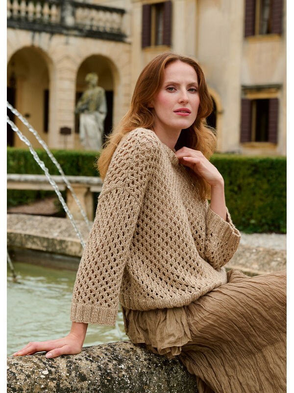 Lana Grossa PULL EN MOTIF AJOURÉ Summer Softness & Glamour