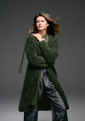 MANTEAU Pelliccia de Lana Grossa