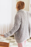 Lana Grossa GILET LONG TOP-DOWN Natural Alpaca Lungo