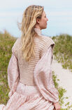 Lana Grossa PULL EN MOTIF TORSADÉ Natural Alpaca Pelo