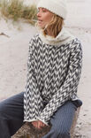 Lana Grossa PULL EN MOTIF JACQUARD Natural Alpaca Pelo