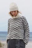 Lana Grossa PULL EN MOTIF JACQUARD Natural Alpaca Pelo